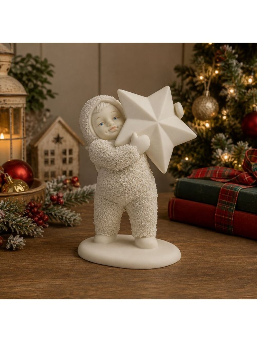 Dept 56 Snowbabies 68748 Porcelain Figurines Found the Biggest Star of All